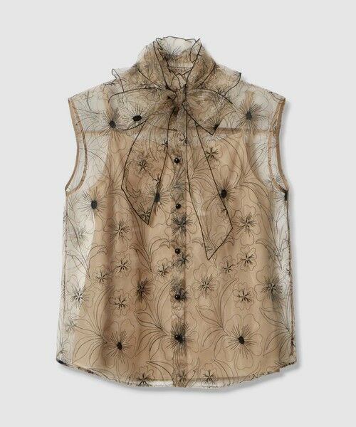 allureville / アルアバイル シャツ・ブラウス | 【LOULOU WILLOUGHBY】オーガンジーフラワー刺繍ブラウス | 詳細7