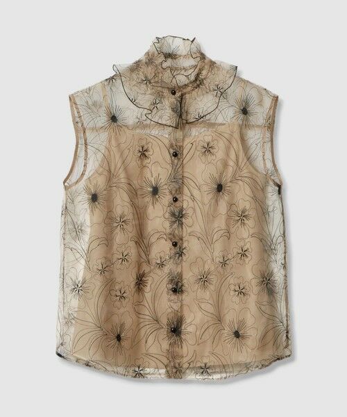 allureville / アルアバイル シャツ・ブラウス | 【LOULOU WILLOUGHBY】オーガンジーフラワー刺繍ブラウス | 詳細9