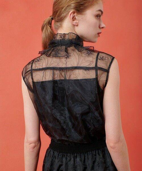 allureville / アルアバイル シャツ・ブラウス | 【LOULOU WILLOUGHBY】オーガンジーフラワー刺繍ブラウス | 詳細17