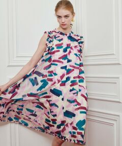 allureville / アルアバイル ドレス | 【LOULOU WILLOUGHBY】ブラッシュプリントワンピース