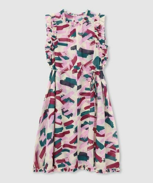 allureville / アルアバイル ドレス | 【LOULOU WILLOUGHBY】ブラッシュプリントワンピース | 詳細4