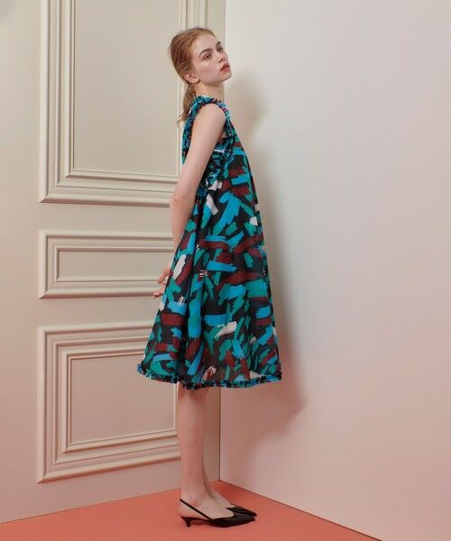 allureville / アルアバイル ドレス | 【LOULOU WILLOUGHBY】ブラッシュプリントワンピース | 詳細11