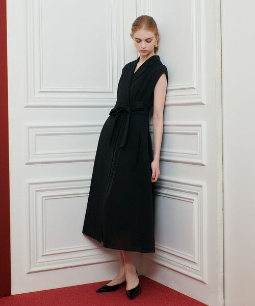 allureville / アルアバイル ロング・マキシ丈ワンピース | 【LOULOU WILLOUGHBY】シアージャガードテーラーワンピース | 詳細30