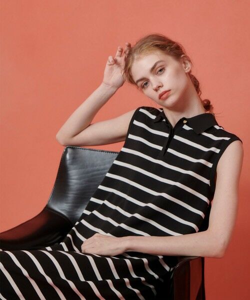 allureville / アルアバイル ロング・マキシ丈ワンピース | 【LOULOU WILLOUGHBY】ポロニットロングワンピース | 詳細1