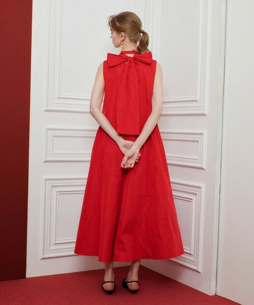allureville / アルアバイル ロング・マキシ丈ワンピース | 【LOULOU WILLOUGHBY】バックリボンタフタワンピース | 詳細2