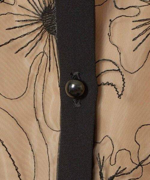 allureville / アルアバイル ドレス | 【LOULOU WILLOUGHBY】オーガンジーフラワー刺繍ワンピース | 詳細8