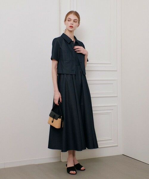 allureville / アルアバイル ドレス | ◇【LOULOU WILLOUGHBY】シャンブレーベアワンピース | 詳細7