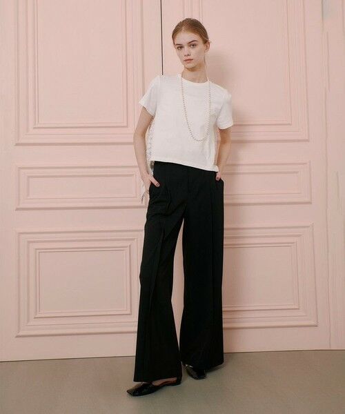 allureville / アルアバイル カットソー | ◇ 【LOULOU WILLOUGHBY】レースドッキングプルオーバー | 詳細5