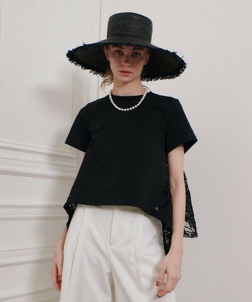 allureville / アルアバイル カットソー | ◇ 【LOULOU WILLOUGHBY】レースドッキングプルオーバー | 詳細13