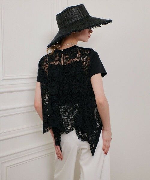 allureville / アルアバイル カットソー | ◇ 【LOULOU WILLOUGHBY】レースドッキングプルオーバー | 詳細16