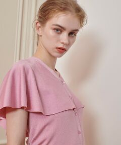 allureville / アルアバイル ニット・セーター | 【LOULOU WILLOUGHBY】メタリックヤーンケーププルオーバー