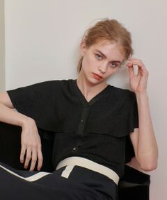 allureville / アルアバイル ニット・セーター | 【LOULOU WILLOUGHBY】メタリックヤーンケーププルオーバー