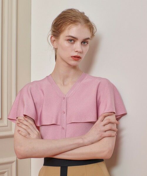 allureville / アルアバイル ニット・セーター | 【LOULOU WILLOUGHBY】メタリックヤーンケーププルオーバー | 詳細8