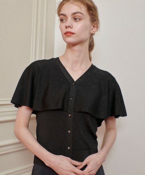 allureville / アルアバイル ニット・セーター | 【LOULOU WILLOUGHBY】メタリックヤーンケーププルオーバー | 詳細18