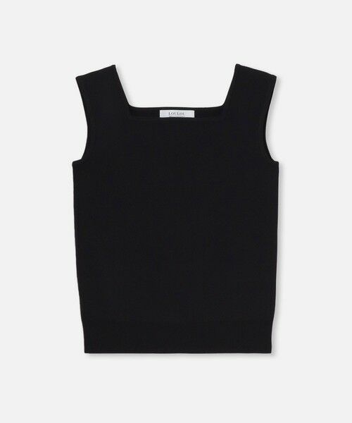 allureville / アルアバイル ニット・セーター | ◇【LOULOU WILLOUGHBY】スクエアタンク(ブラック (95))