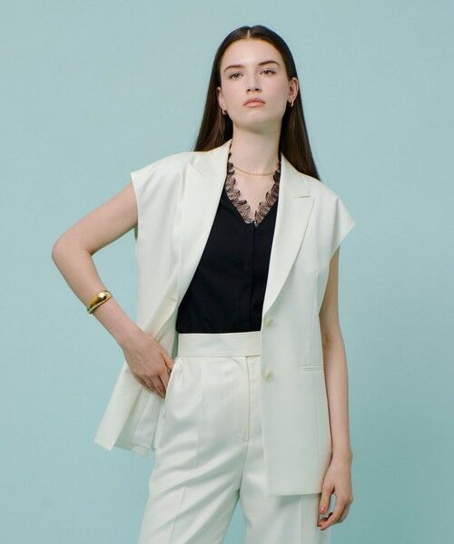 allureville / アルアバイル ベスト | エアリービエラテーラードジレ | 詳細1