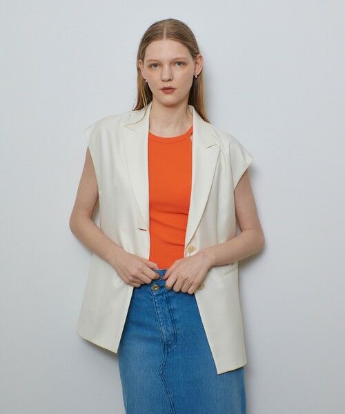 allureville / アルアバイル ベスト | エアリービエラテーラードジレ | 詳細5