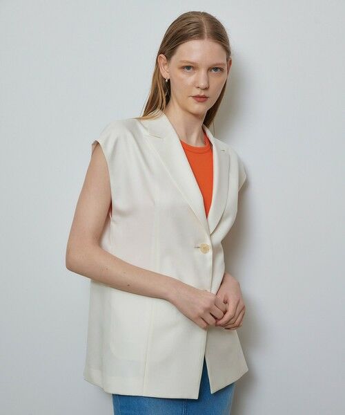 allureville / アルアバイル ベスト | エアリービエラテーラードジレ | 詳細6