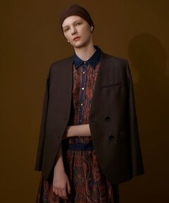 allureville / アルアバイル その他アウター | ウールサージノーカラージャケット