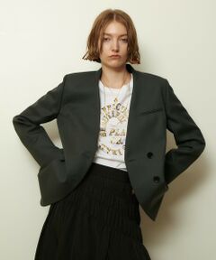 allureville / アルアバイル その他アウター | ウールサージノーカラージャケット