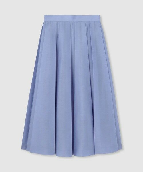allureville / アルアバイル ロング・マキシ丈スカート | シアオーガンプリーツスカート(サックス (63))