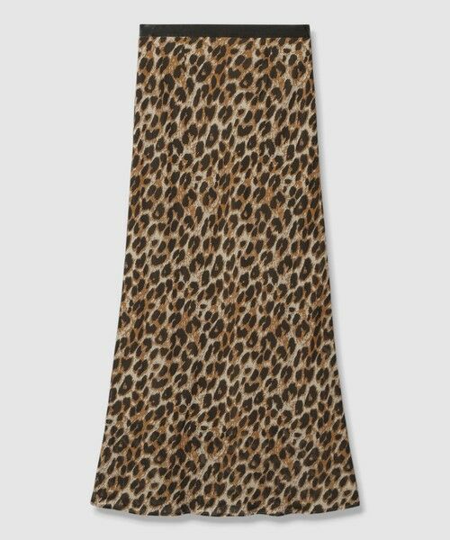 allureville / アルアバイル ミニ・ひざ丈スカート | レオパードプリントナロースカート | 詳細4