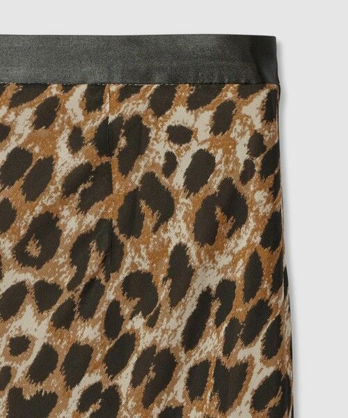 allureville / アルアバイル ミニ・ひざ丈スカート | レオパードプリントナロースカート | 詳細6