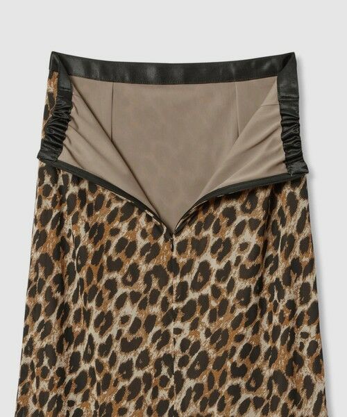 allureville / アルアバイル ミニ・ひざ丈スカート | レオパードプリントナロースカート | 詳細7