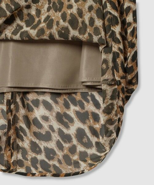 allureville / アルアバイル ミニ・ひざ丈スカート | レオパードプリントナロースカート | 詳細8