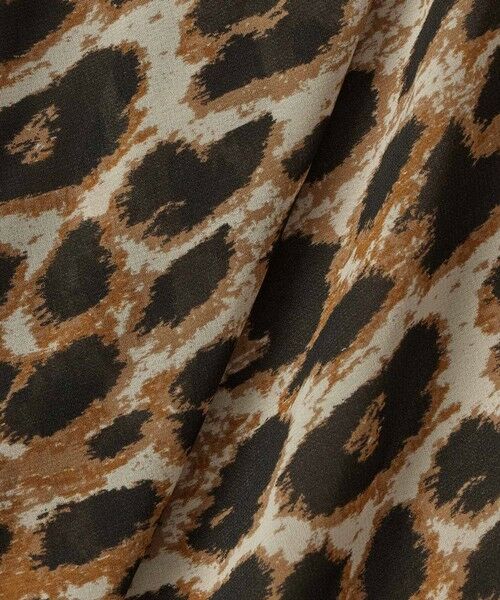 allureville / アルアバイル ミニ・ひざ丈スカート | レオパードプリントナロースカート | 詳細9