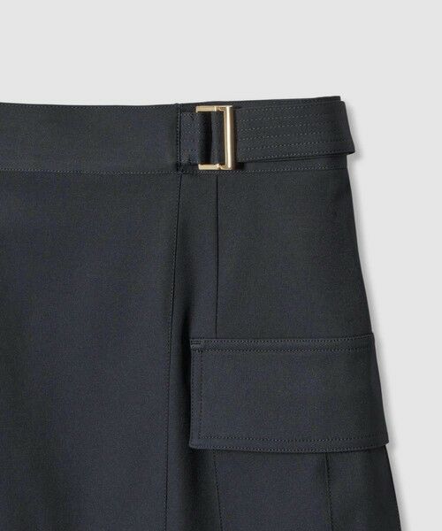 allureville / アルアバイル ミニ・ひざ丈スカート | ツイルストレッチサファリスカート | 詳細9