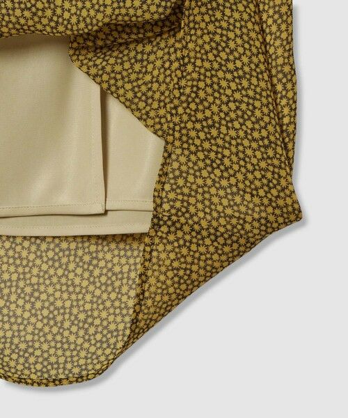 allureville / アルアバイル ミニ・ひざ丈スカート | ルミナスプリントドレープスカート | 詳細12