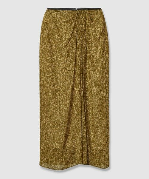 allureville / アルアバイル ミニ・ひざ丈スカート | ルミナスプリントドレープスカート | 詳細9