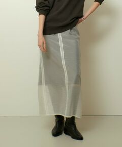 allureville / アルアバイル ロング・マキシ丈スカート | シアーレイヤードタイトスカート