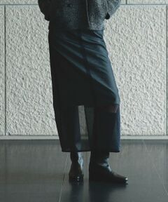 allureville / アルアバイル ロング・マキシ丈スカート | シアーレイヤードタイトスカート