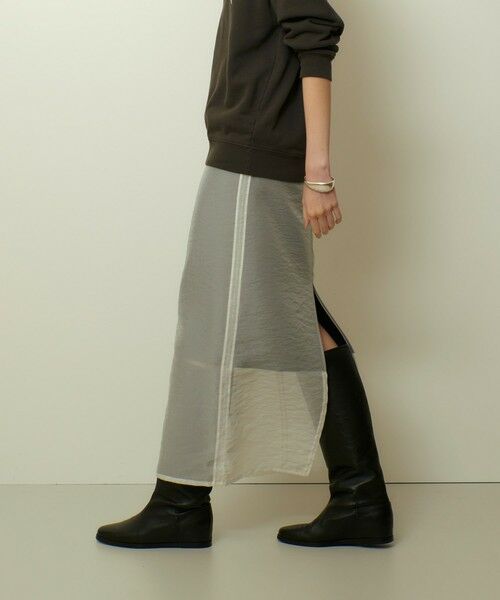 allureville / アルアバイル ロング・マキシ丈スカート | シアーレイヤードタイトスカート | 詳細2