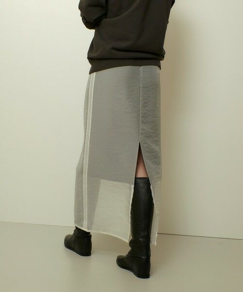 allureville / アルアバイル ロング・マキシ丈スカート | シアーレイヤードタイトスカート | 詳細3