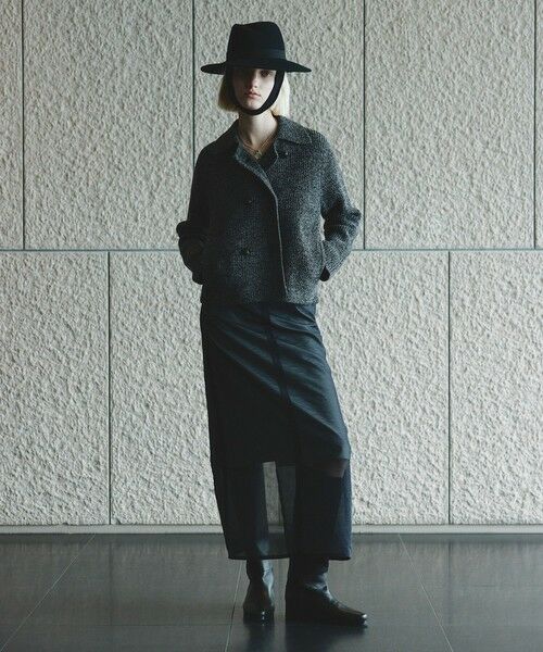 allureville / アルアバイル ロング・マキシ丈スカート | シアーレイヤードタイトスカート | 詳細8