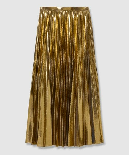allureville / アルアバイル ロング・マキシ丈スカート | メタリック切替プリーツスカート | 詳細3