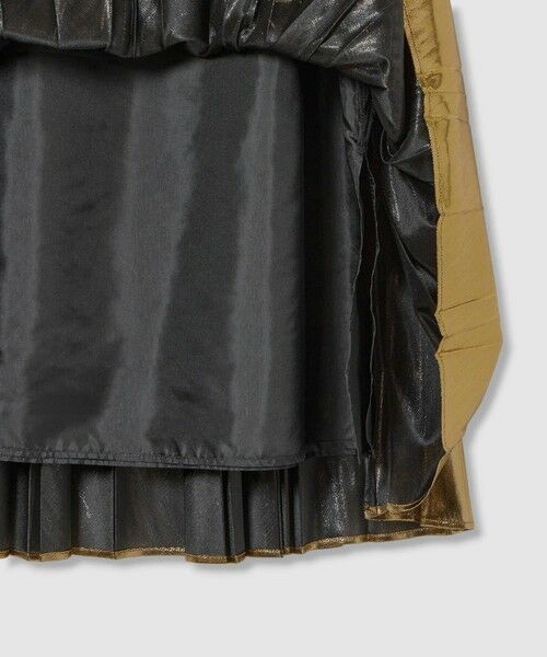 allureville / アルアバイル ロング・マキシ丈スカート | メタリック切替プリーツスカート | 詳細7