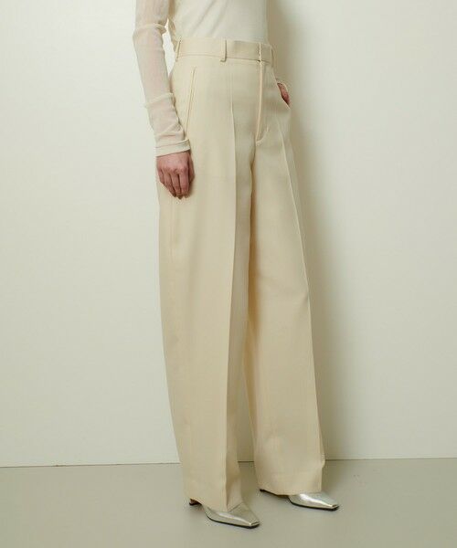 allureville / アルアバイル その他パンツ | ドライウールカーブライントラウザー(アイボリー (04))
