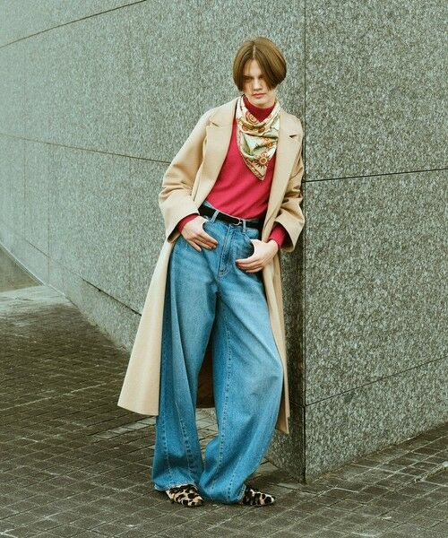 allureville / アルアバイル デニムパンツ | セミバギーデニムパンツ(ブルー (61))