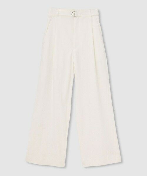 allureville / アルアバイル その他パンツ | シェルタリングタックワイドパンツ(ホワイト (01))