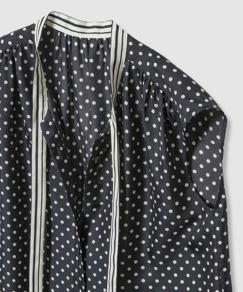 allureville / アルアバイル シャツ・ブラウス | パネルドットプリントボウタイブラウス | 詳細9