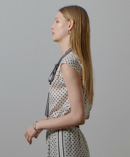 allureville / アルアバイル シャツ・ブラウス | パネルドットプリントボウタイブラウス | 詳細18