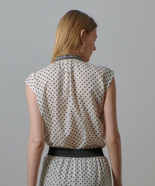 allureville / アルアバイル シャツ・ブラウス | パネルドットプリントボウタイブラウス | 詳細19