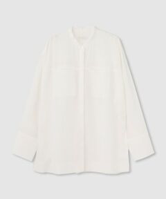 allureville / アルアバイル シャツ・ブラウス | ダンガリーバンドカラーシャツ