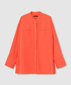 allureville / アルアバイル シャツ・ブラウス | ダンガリーバンドカラーシャツ