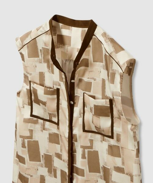 allureville / アルアバイル シャツ・ブラウス | LISAジオメトリックプリントノースリブラウス | 詳細6