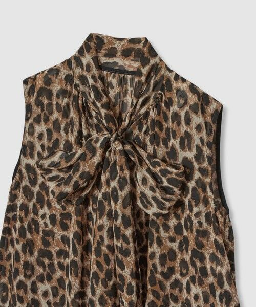 allureville / アルアバイル シャツ・ブラウス | レオパードプリントボウブラウス | 詳細6